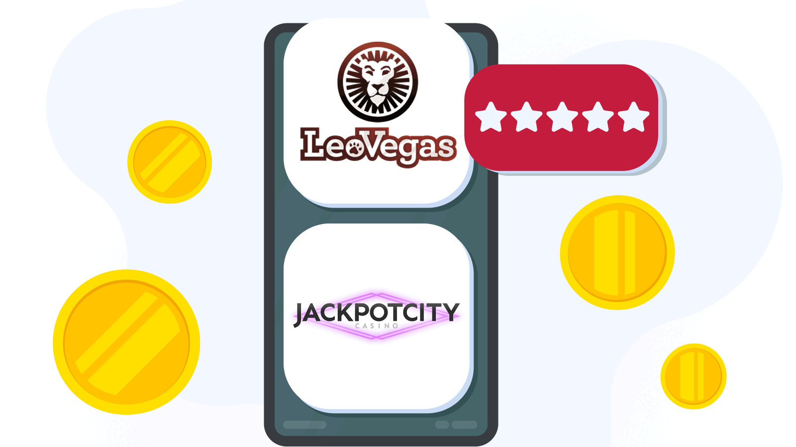 O cassino LeoVegas e JackpotCity são equivalentes em desempenho