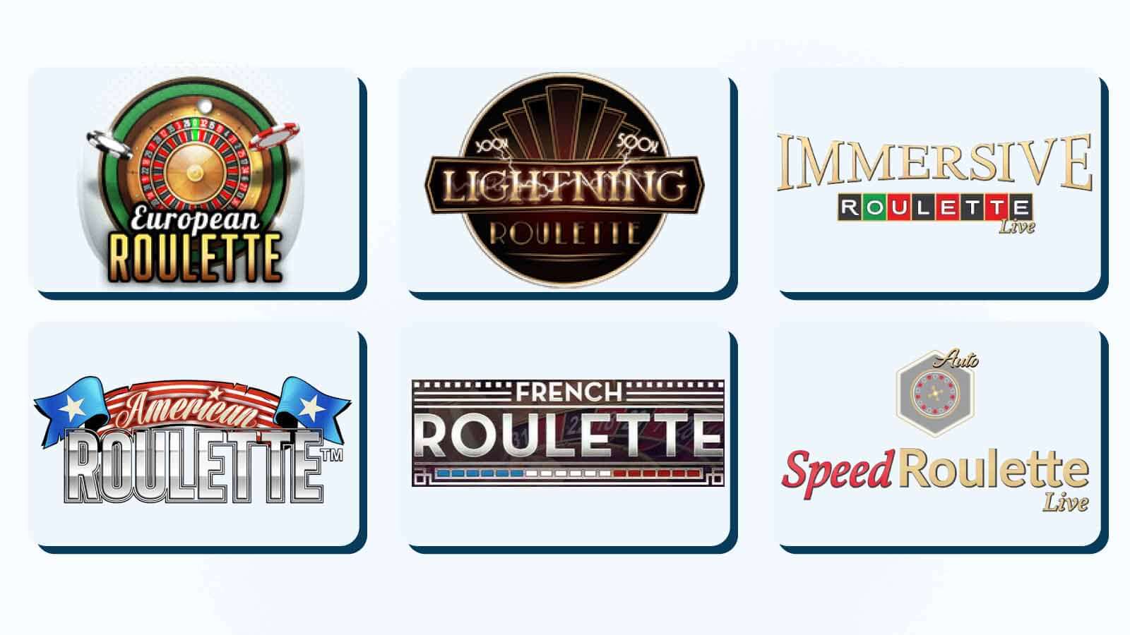 The most popular Evolution live dealer Roulette games include