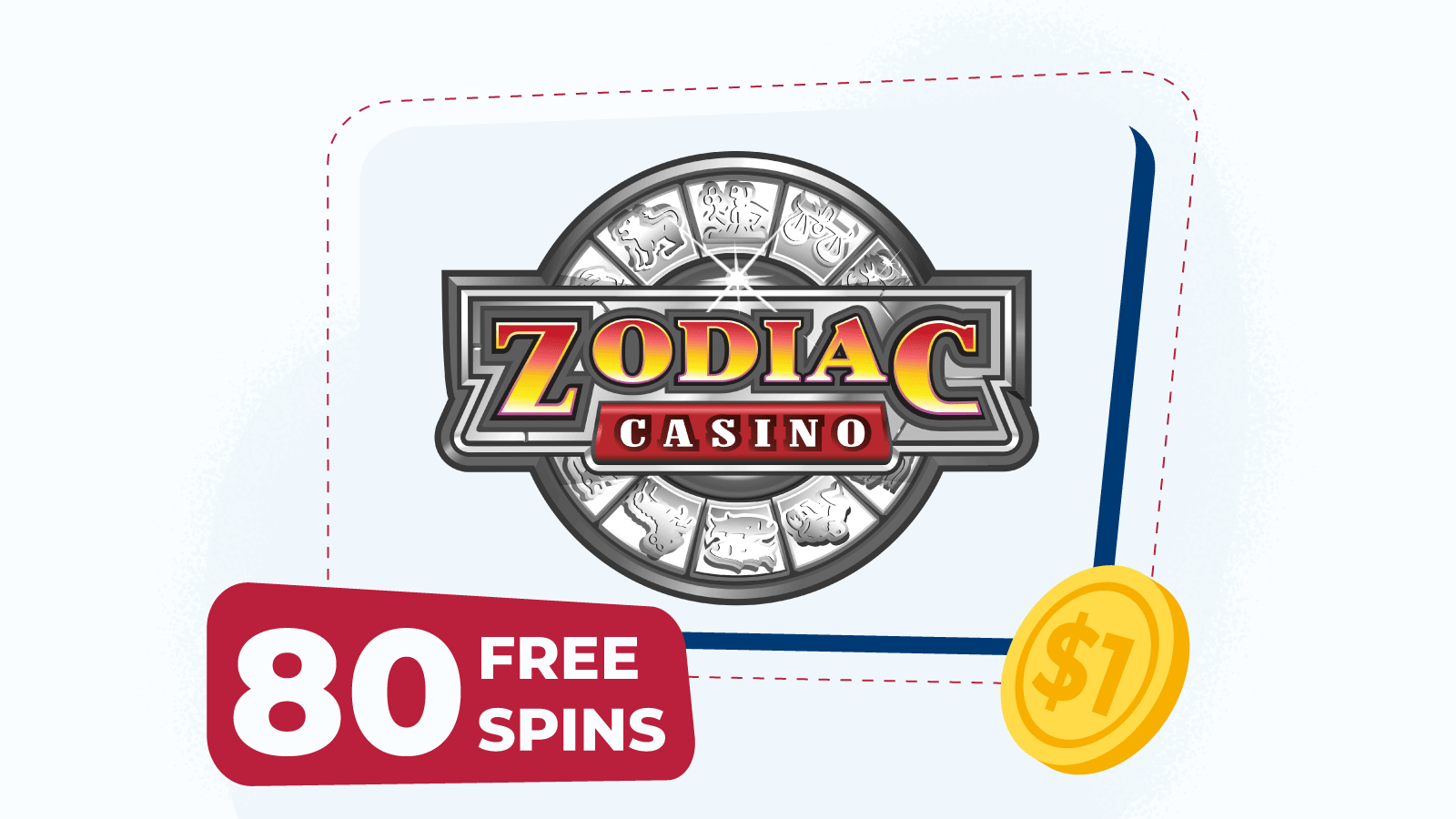 80 free spins for R$1 at Zodiac Casino Rewards