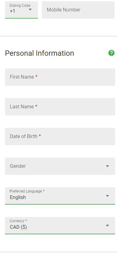 All Slots Casino Registration Process Image 3