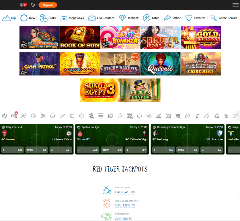 Casino X Desktop Preview 1