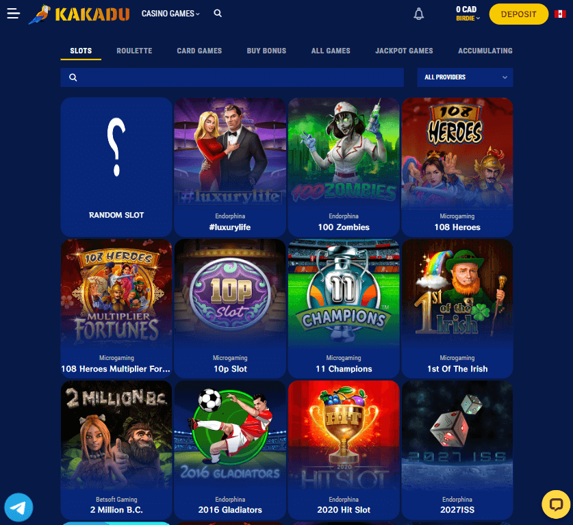 Kakadu Casino Desktop Preview 1