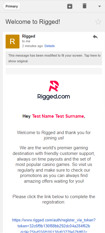 Rigged.com Registration Process Image 5