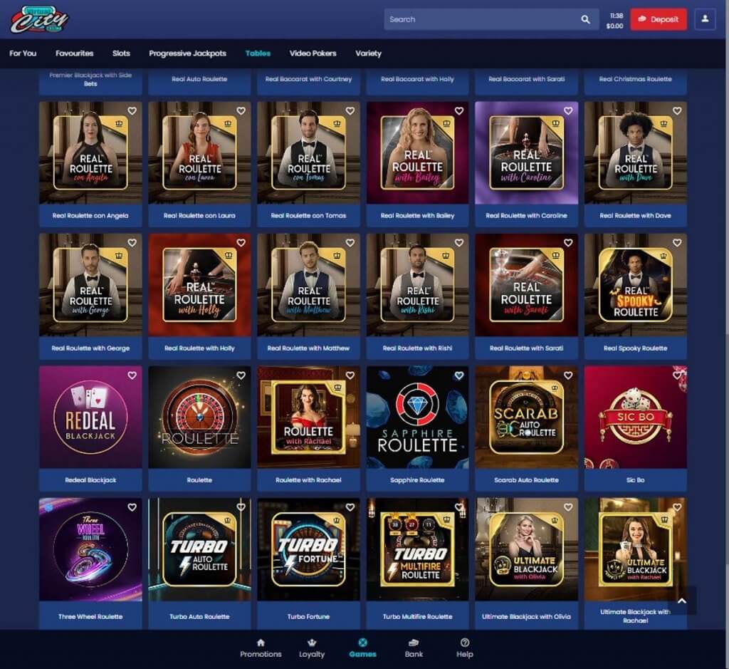 Virtual City Casino Desktop Preview 1