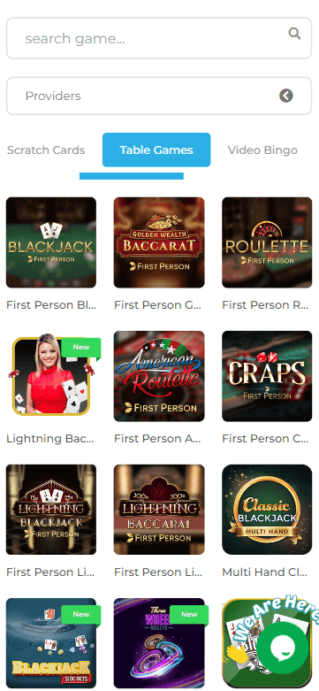Wolfy Casino Mobile Preview 2