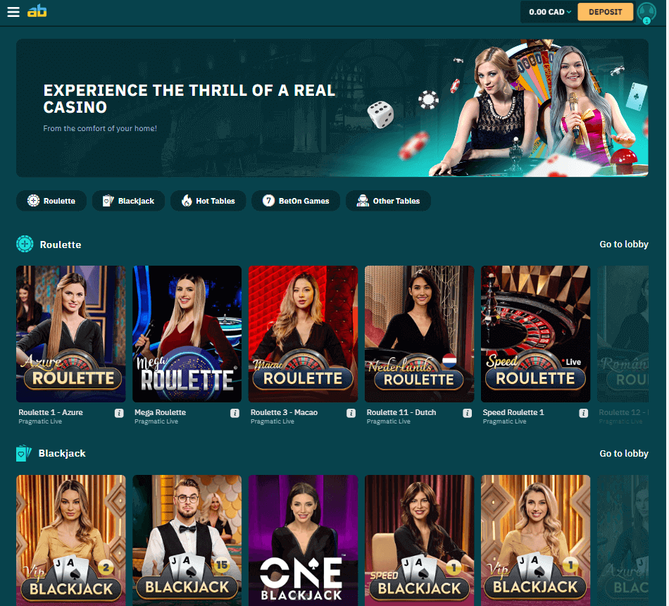 Arcanebet Casino Desktop Preview 1