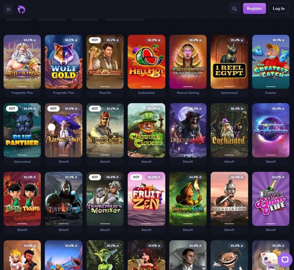 Blazzio Casino Desktop Preview 1