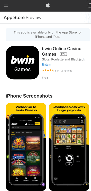 Bwin App Preview 1