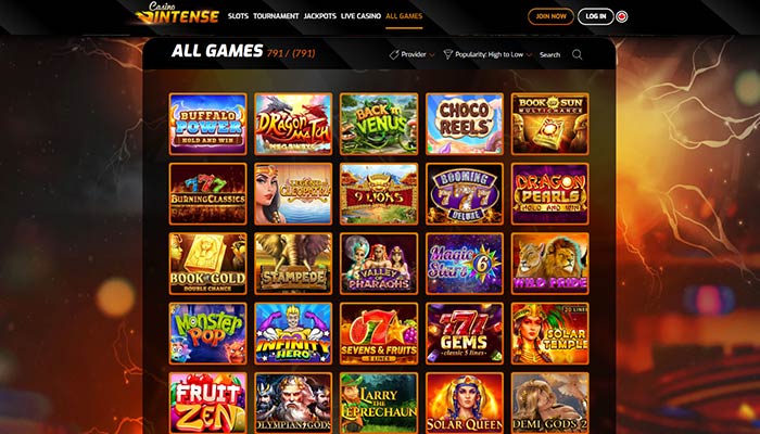 Casino Intense All games Preview