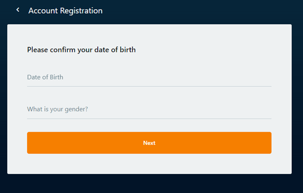 Cosmo Casino Registration Process Image 2