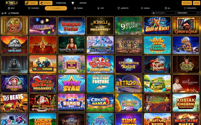 king j casino slots games preview
