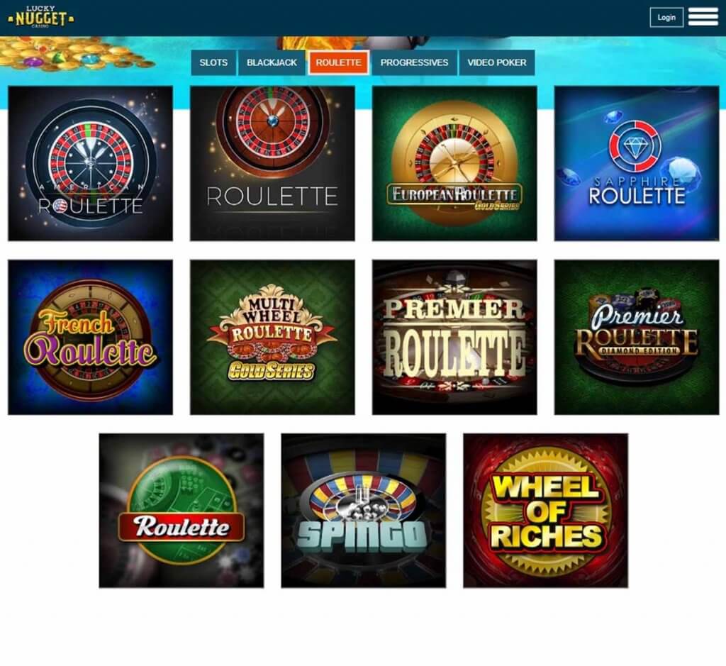 Lucky Nugget Casino Desktop Preview 1