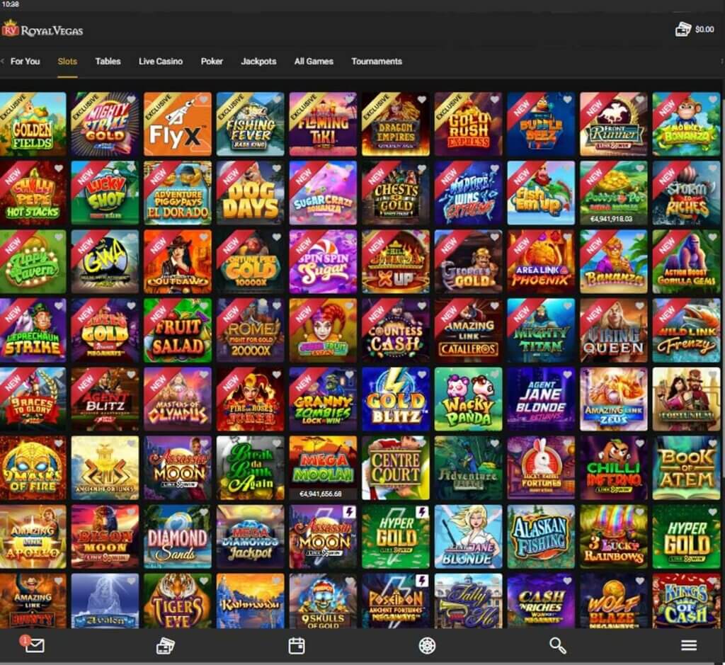 Royal Vegas Casino Desktop Preview 3