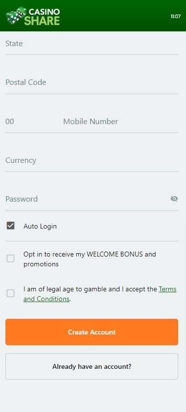 Casino Share Registration Process Image 2