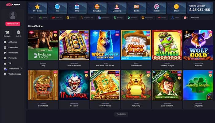 WooCasino Games Preview